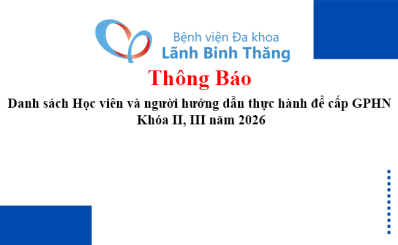 Danh sách Học viên và người hướng dẫn thực hành để cấp GPHN Khóa II, III năm 2026
